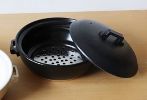 画像1: スタイル土鍋IH対応 黒
