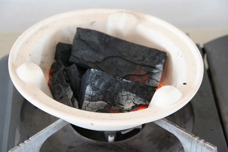 炭焼き 水コンロ 丸１０号 - 三鈴陶器